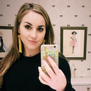 Vanessa Mooney Woven Tassel Earrings Marigold